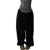 image:imageGORGLITTER Womens Baggy Sweatpants Y2k Drawstring Sweat Pants with PocketsBlack