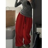 image:imageGORGLITTER Womens Baggy Sweatpants Y2k Drawstring Sweat Pants with PocketsRed