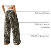 image:imageGORGLITTER Womens Double Waisted Camo Wide Leg Sweatpants Baggy TrouserArmy Green