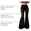 image:imageGORGLITTER Womens Lace Bell Bottom Pants Trousers Rave Gothic ClothesBlack