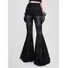 image:imageGORGLITTER Womens Lace Bell Bottom Pants Trousers Rave Gothic ClothesLace Black
