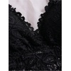image:imageGORGLITTER Womens Lace Matching Bra and Panty Sets Bra and Underwear SetBlack White Grey
