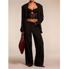 image:imageGORGLITTER Womens Low Rise Dress Pants Wide Leg Business Office TrousersBlack