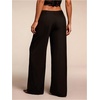 image:imageGORGLITTER Womens Low Rise Dress Pants Wide Leg Business Office TrousersBlack
