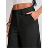 image:imageGORGLITTER Womens Low Rise Dress Pants Wide Leg Business Office TrousersPure Black