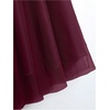 image:imageGORGLITTER Womens Pleated Mesh Flowy Fall Boho Business Casual Maxi SkirtsBurgundy