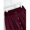 image:imageGORGLITTER Womens Pleated Mesh Flowy Fall Boho Business Casual Maxi SkirtsBurgundy