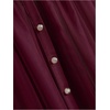 image:imageGORGLITTER Womens Pleated Mesh Flowy Fall Boho Business Casual Maxi SkirtsBurgundy