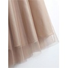 image:imageGORGLITTER Womens Pleated Mesh Flowy Fall Boho Business Casual Maxi SkirtsMocha Brown