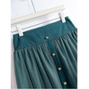image:imageGORGLITTER Womens Pleated Mesh Flowy Fall Boho Business Casual Maxi SkirtsTeal Blue