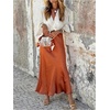 image:imageGORGLITTER Womens Satin Maxi Skirts Trendy Summer Casual Cute Holiday Vacation Party High Waisted Fishtail Long Skirt
