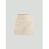 image:imageGORGLITTER Womens Western Cowgirl Suede Wrap Skirts Concert OutfitsApricot