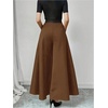 image:imageGORGLITTER Womens Wide Leg Dress Pants Baggy High Waist Slacks Work PantCoffee Brown