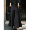 image:imageGORGLITTER Womens Wide Leg Dress Pants Baggy High Waist Slacks Work PantSolid Black
