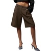 image:imageGORGLITTER Womens Pleated Tailored Bermuda Dressy Shorts Business OutfitsCoffee Brown