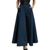 image:imageGORGLITTER Womens Wide Leg Dress Pants Baggy High Waist Slacks Work PantBlue