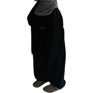 image:imageGORGLITTER Womens Baggy Sweatpants Y2k Drawstring Sweat Pants with PocketsBlack