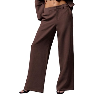 image:imageGORGLITTER Womens Low Rise Dress Pants Business Casual Trousers SlacksBurgundy