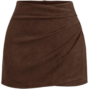 image:imageGORGLITTER Womens Western Cowgirl Suede Wrap Skirts Concert OutfitsCoffee