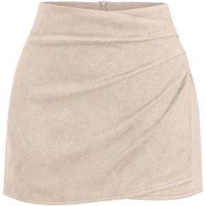 image:imageGORGLITTER Womens Western Cowgirl Suede Wrap Skirts Concert OutfitsKhaki