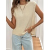 image:imageGORGLITTER Womens Backless Sweater Vest Crochet Lightweight Knit Tank TopApricot