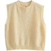 image:imageGORGLITTER Womens Backless Sweater Vest Crochet Lightweight Knit Tank TopApricot