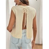image:imageGORGLITTER Womens Backless Sweater Vest Crochet Lightweight Knit Tank TopApricot