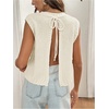 image:imageGORGLITTER Womens Backless Sweater Vest Crochet Lightweight Knit Tank TopWhite