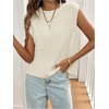 image:imageGORGLITTER Womens Backless Sweater Vest Crochet Lightweight Knit Tank TopWhite