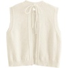 image:imageGORGLITTER Womens Backless Sweater Vest Crochet Lightweight Knit Tank TopWhite