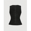 image:imageGORGLITTER Womens Button Down Denim Vest Sleeveless Tank Tops Fall DressyDark Grey