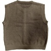image:imageGORGLITTER Womens Button Up Sweater Vest Crewneck Sleeveless Knit Sweater Tank TopBrown
