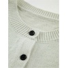 image:imageGORGLITTER Womens Button Up Sweater Vest Crewneck Sleeveless Knit Sweater Tank TopWhite