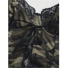 image:imageGORGLITTER Womens Camo Corset Tops Lace Y2k Cute Rave Festival Crop TopArmy Green