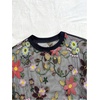 image:imageGORGLITTER Womens Floral Embroidered Sheer Going Out Concert Club Sexy TopBlack Floral
