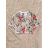 image:imageGORGLITTER Womens Floral Embroidered Sheer Going Out Concert Club Sexy TopWhite