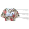 image:imageGORGLITTER Womens Floral Embroidered Sheer Going Out Concert Club Sexy TopWhite