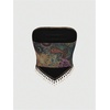 image:imageGORGLITTER Womens Fringe Paisley Print Strapless Asymmetrical Bandeau TopsMulticolor
