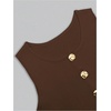 image:imageGORGLITTER Womens Going Out Vest Top Sleeveless Knit Cute Cardigan SweaterBrown