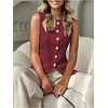 image:imageGORGLITTER Womens Going Out Vest Top Sleeveless Knit Cute Cardigan SweaterBurgundy