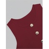 image:imageGORGLITTER Womens Going Out Vest Top Sleeveless Knit Cute Cardigan SweaterBurgundy