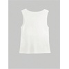 image:imageGORGLITTER Womens Going Out Vest Top Sleeveless Knit Cute Cardigan SweaterWhite