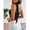 image:imageGORGLITTER Womens Halter Crop Tops with Scarf Boho Going Out TopsBlack
