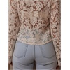 image:imageGORGLITTER Womens Lace Embroidered Peasant Blouses Dressy Casual OutfisApricot