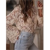 image:imageGORGLITTER Womens Lace Embroidered Peasant Blouses Dressy Casual OutfisApricot