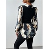 image:imageGORGLITTER Womens Long Sleeve Peplum Tops Blouse Button Down Fall ShirtsMulticolor
