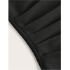 image:imageGORGLITTER Womens Pleated Strapless Tube Top Asymmetrical Going Out TopBlack