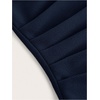 image:imageGORGLITTER Womens Pleated Strapless Tube Top Asymmetrical Going Out TopDark Blue