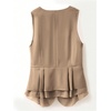 image:imageGORGLITTER Womens Plus Size Blazer Vest Sleeveless Business Casual OutfitsKhaki