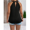 image:imageGORGLITTER Womens Plus Size Halter Tops Crochet Tunics Going Out Tank TopsBlack